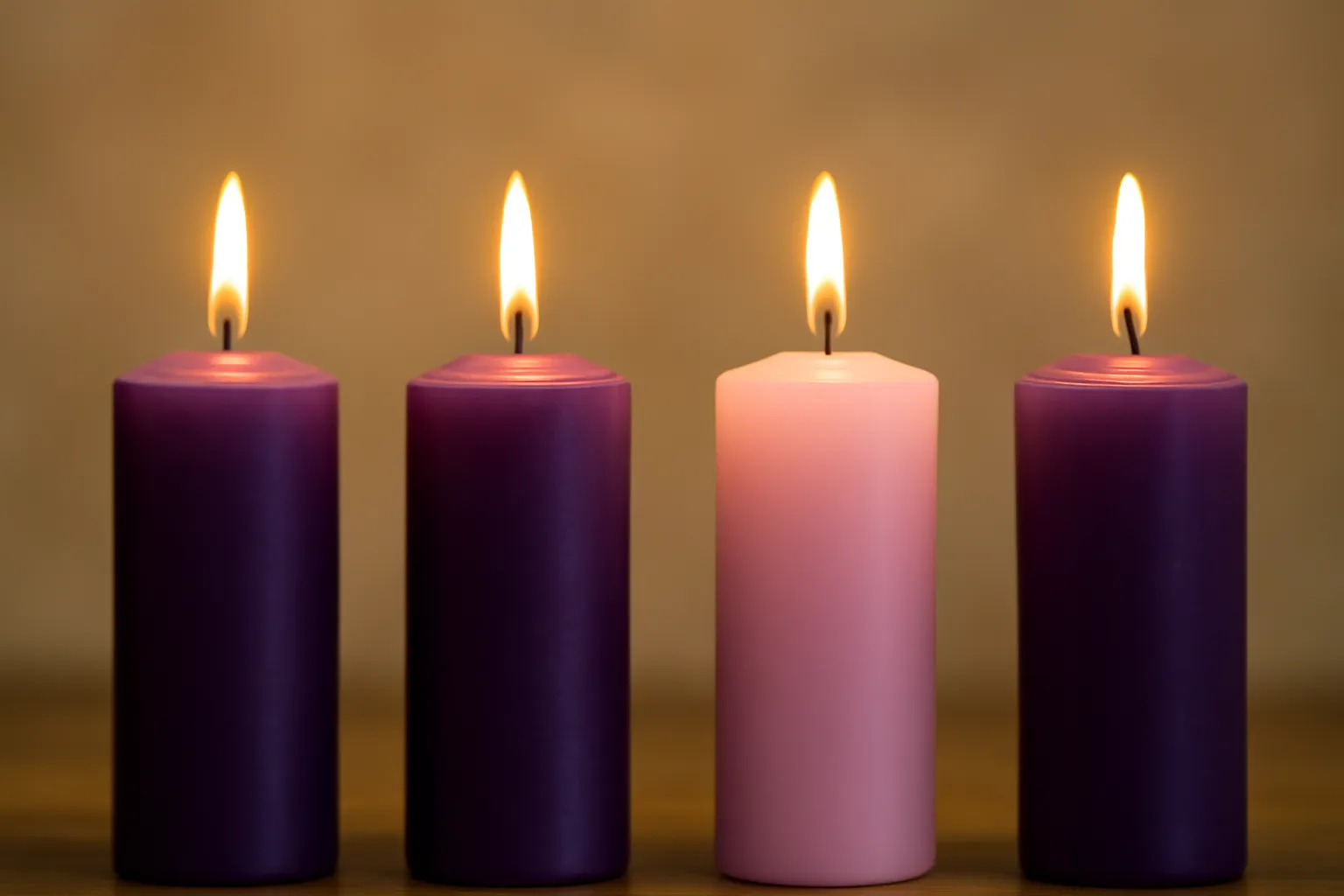 quais as cores das velas do advento